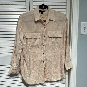 Banana Republic « Silky Oversized Shirt » in color Latte